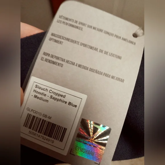 Gymshark slouch cropped hoodie BNWT - Picture 4 of 4